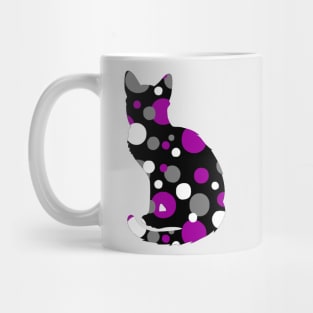 Spotted Ace Cat Silhouette Mug